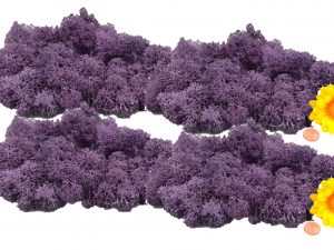 Muwse Islandmoos Flieder 100 g händisch gerupft Osternest Weihnachtskrippe