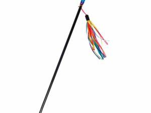 Karlie Flamingo Katzenangel mit Regenbogenfäden