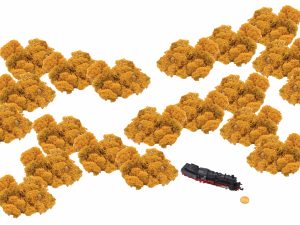 Muwse Islandmoos Melonengelb 100 g Maßstab Spur N Modellbau