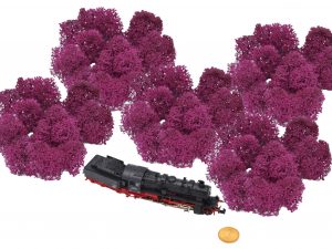 Muwse Islandmoos Veilchen Pink 25 g Maßstab Spur N Modellbau