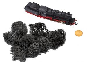 Muwse Islandmoos Dunkelgrau 5 g Maßstab Spur N Modellbau